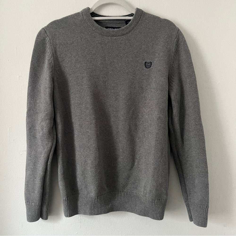 Classic preppy grey Chaps sweater
